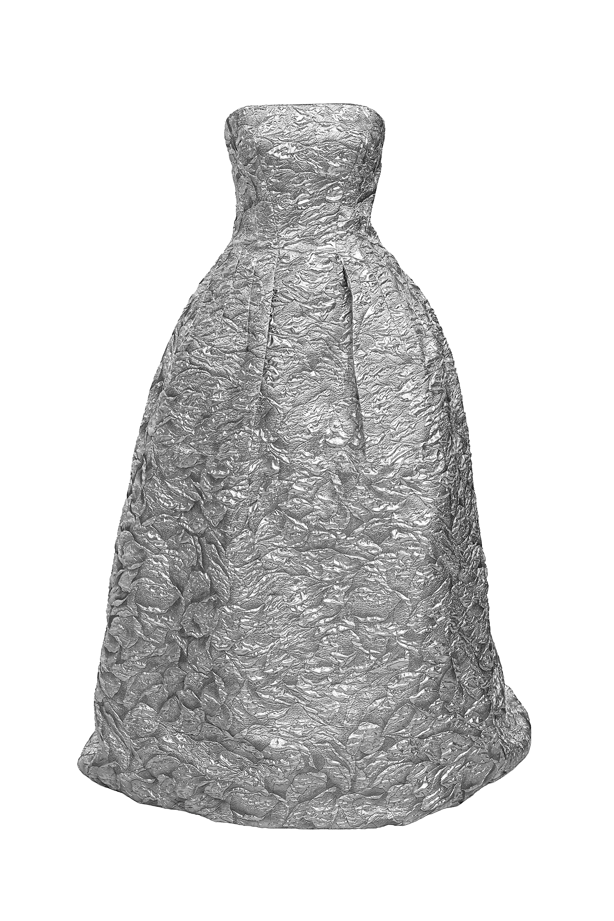 ホワイトベースのマーメイドラインのハイウエストロングスカート。ホワイトのレースをベースにブルー、グリーン、オレンジ、ピンク、グレー、ブラックのグラデーションペインティングがほどこされているマーメイドラインのロング丈のハイウエストタイプとなります。